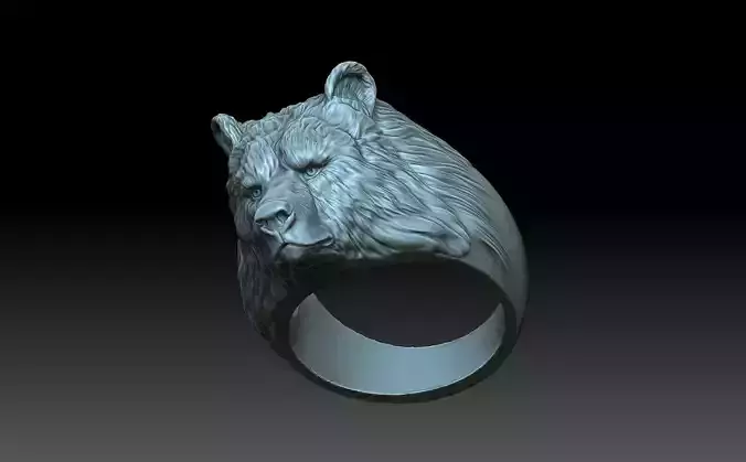 Ring bear 3D print model