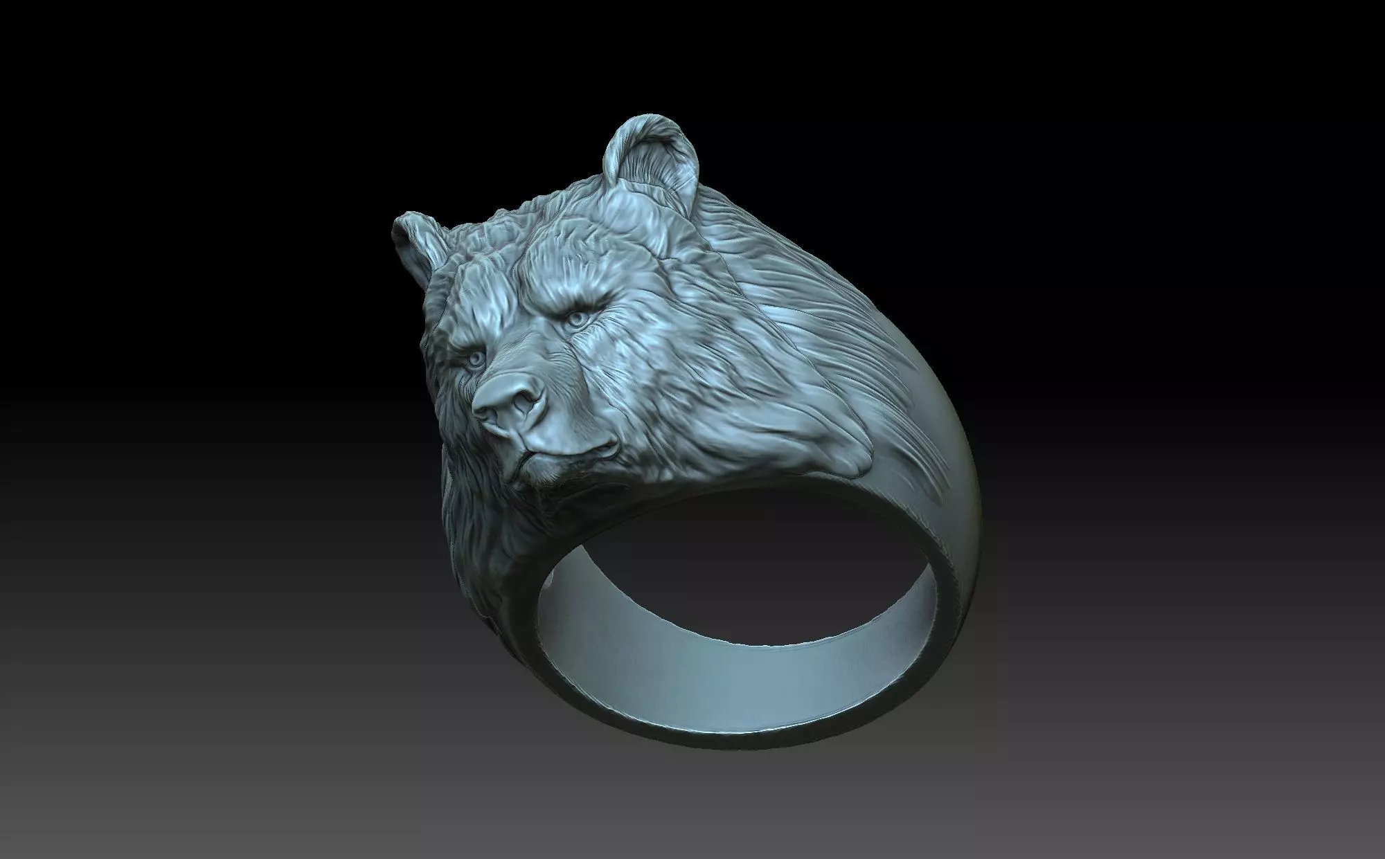 Ring bear 3D print model