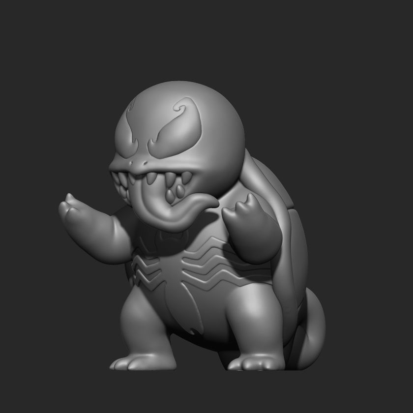 POKEMON - VENOM SQUIRTLE 3D print model_4