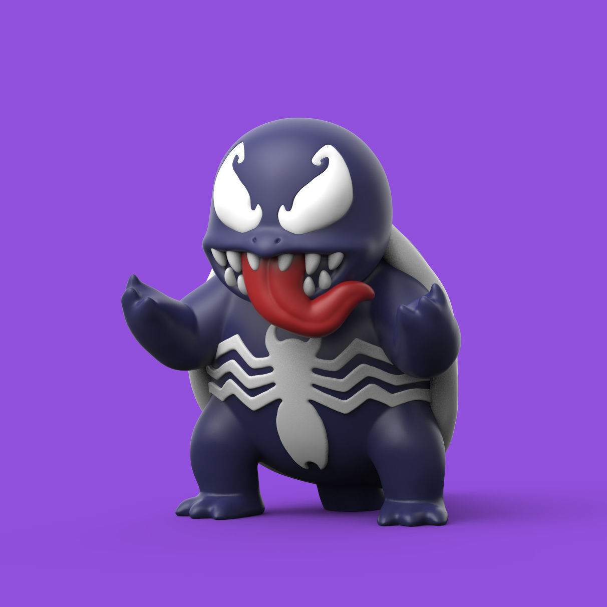 POKEMON - VENOM SQUIRTLE 3D print model_1