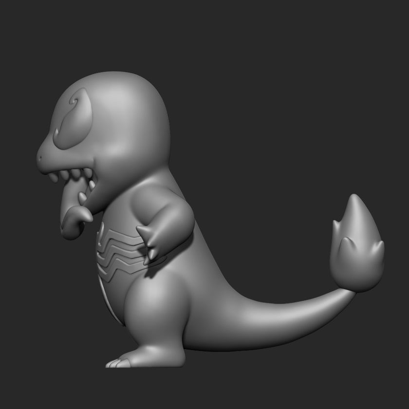 POKEMON - VENOM CHARMANDER 3D print model_4