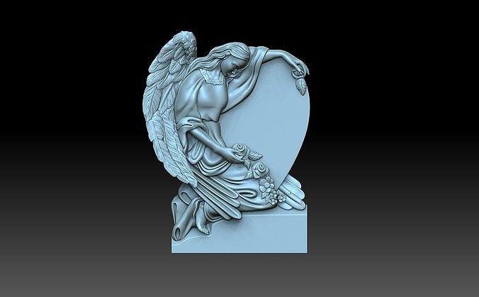 Grieving angel 3D print model