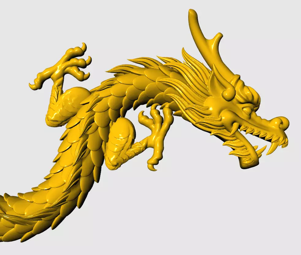 Asian dragon Reliefs Pendants beautiful 2 3D print model