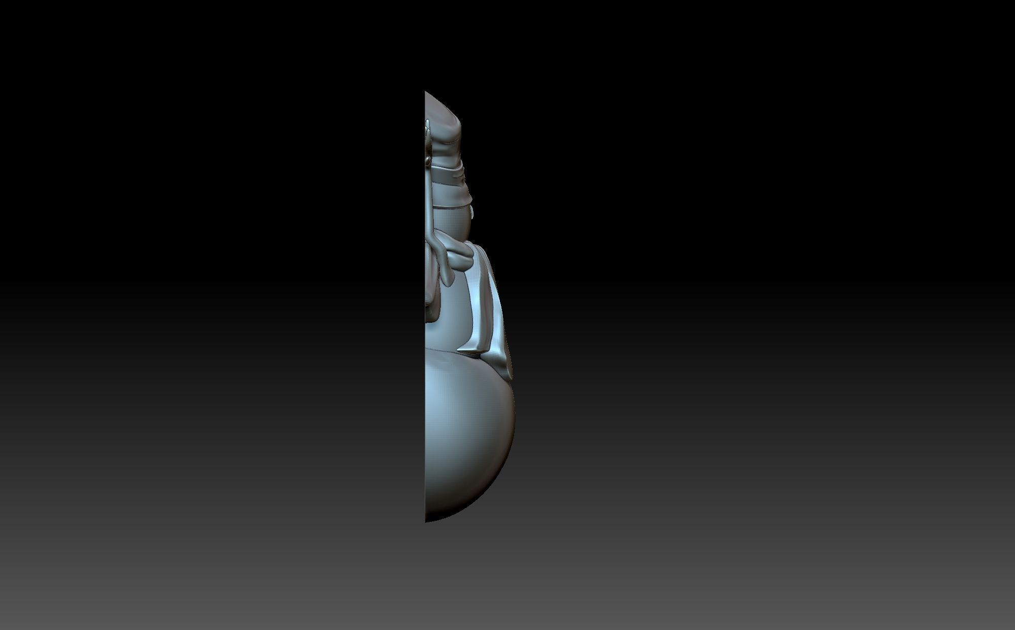 Snowman sword 3D print model_3