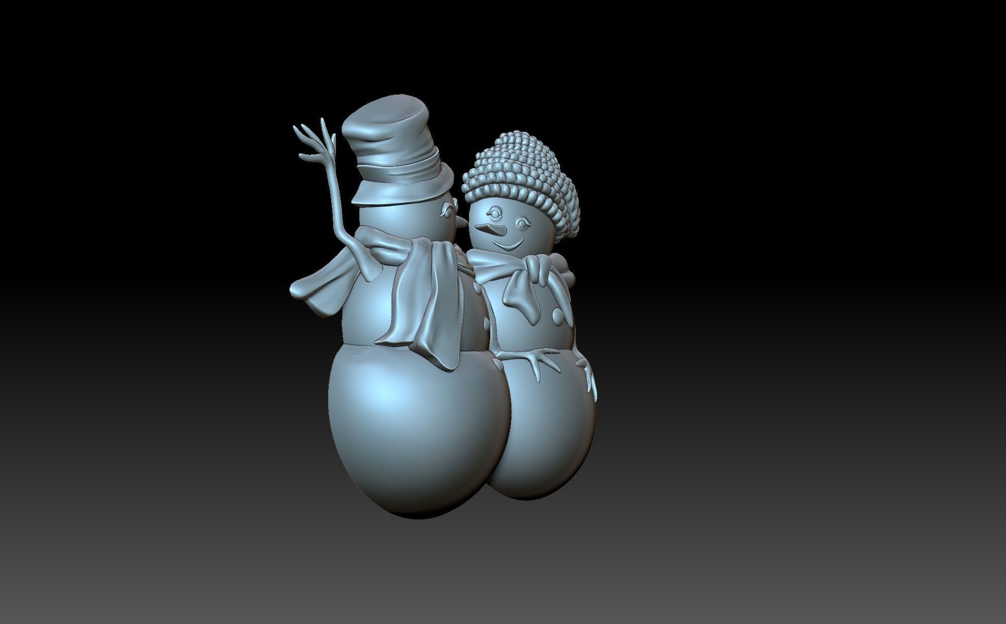 Snowman sword 3D print model_1