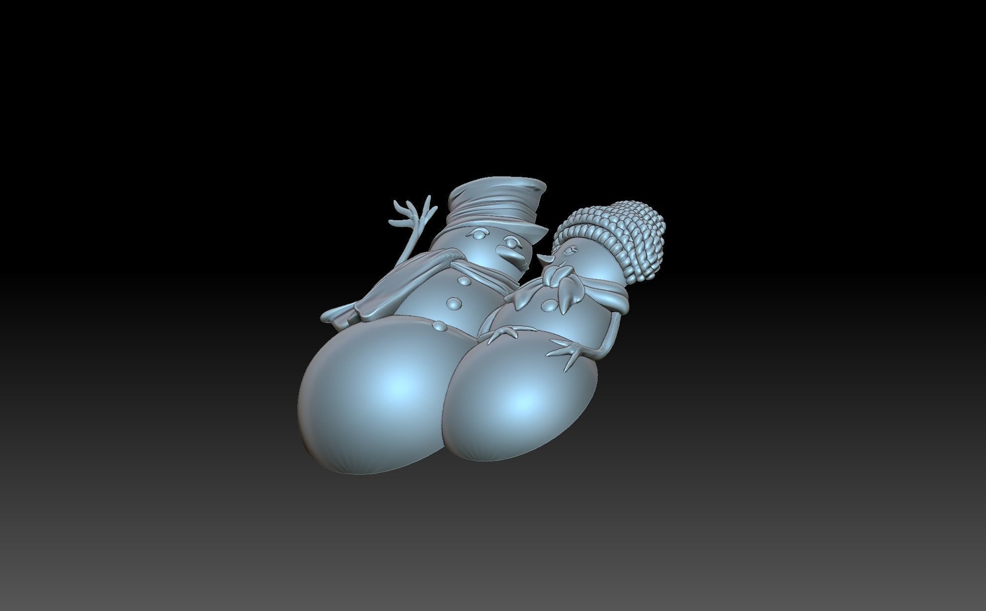 Snowman sword 3D print model_5