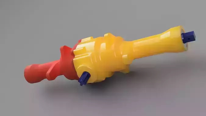 3D PRINTED REAR AXLE WITH DIFFERENTIAL - RC CAR Free 3D model