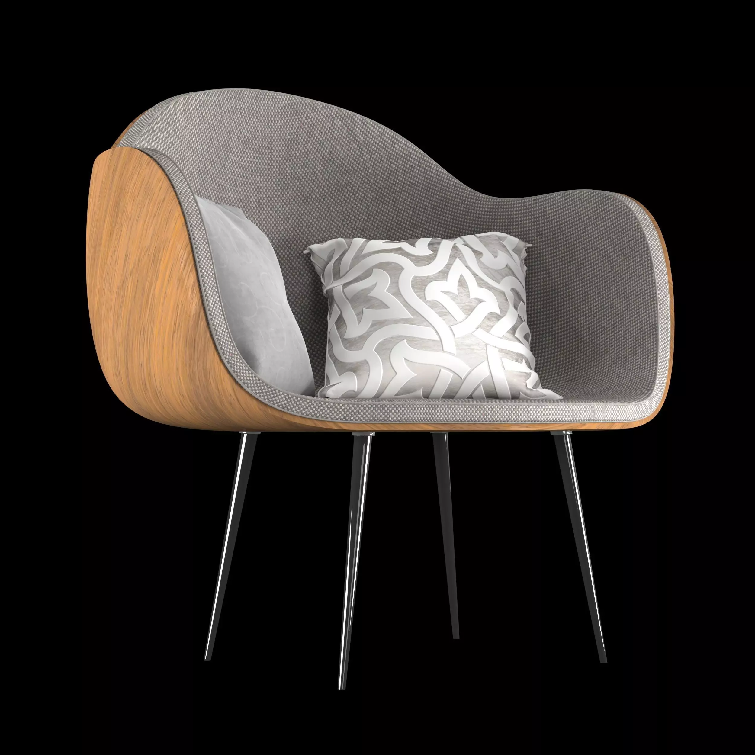 Gray Chair 3D print model