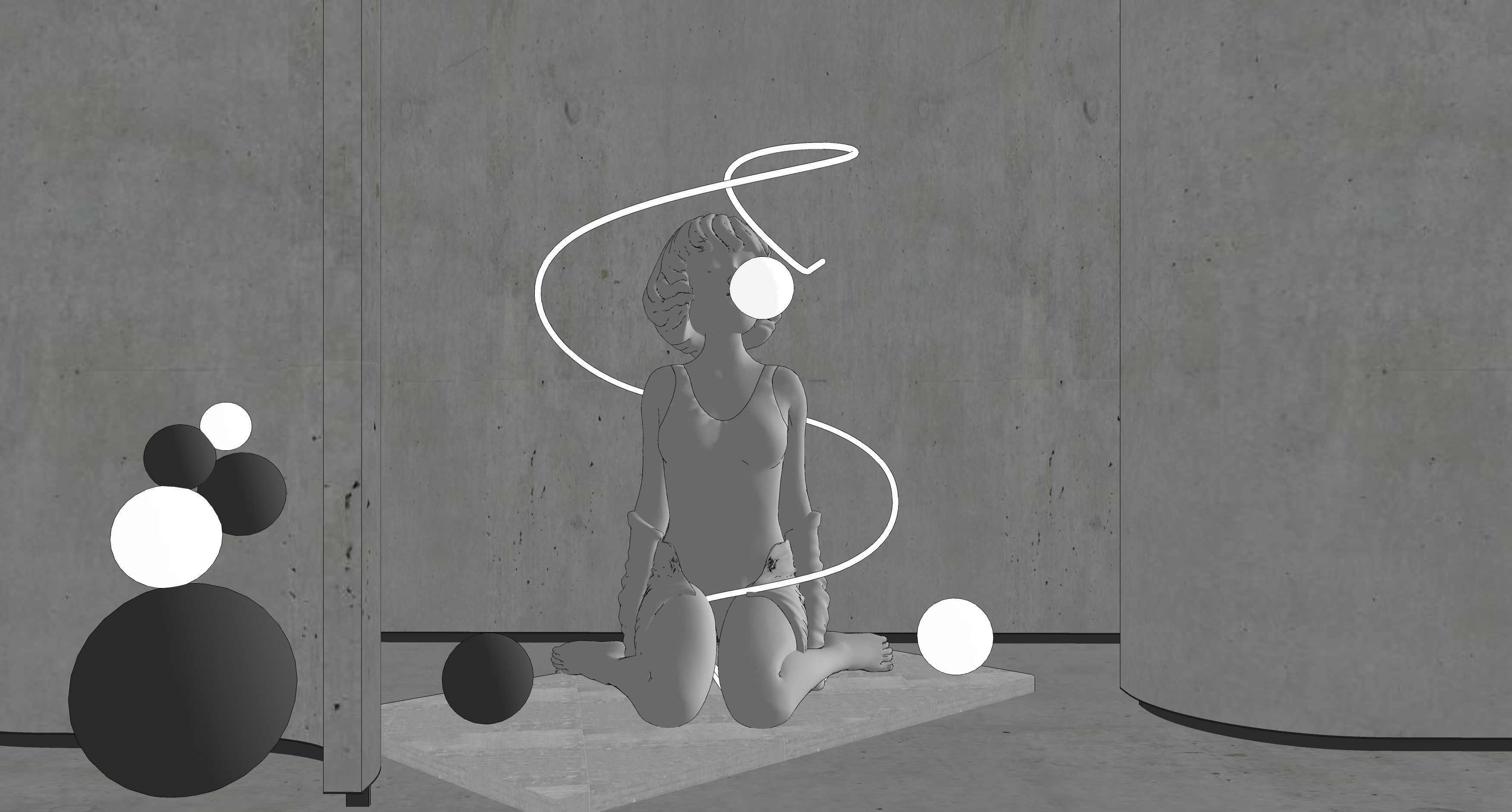 Characters Creative Sculpture 3D model_1