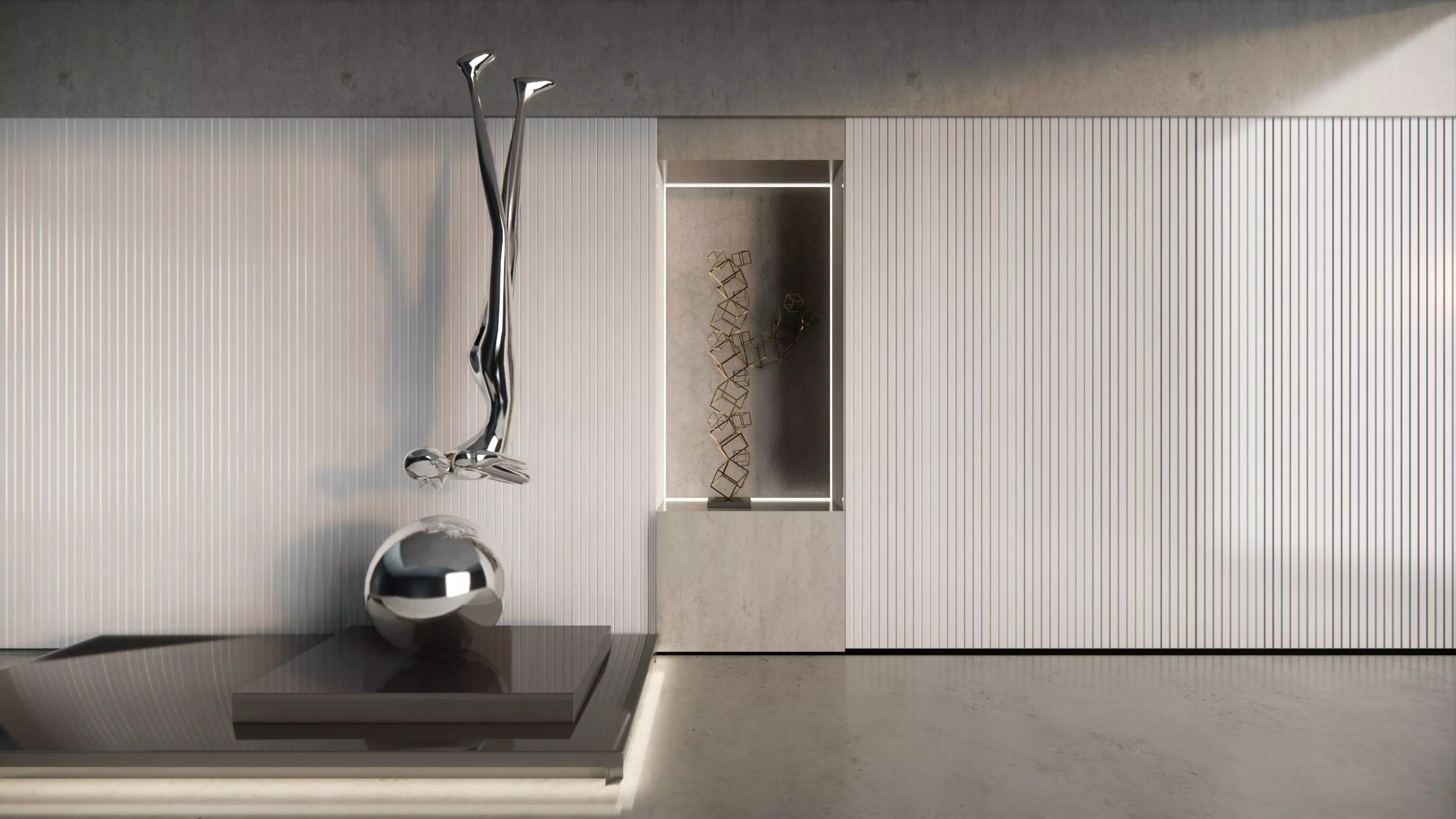 modern  abstract  figure  sculpture    3D model_0