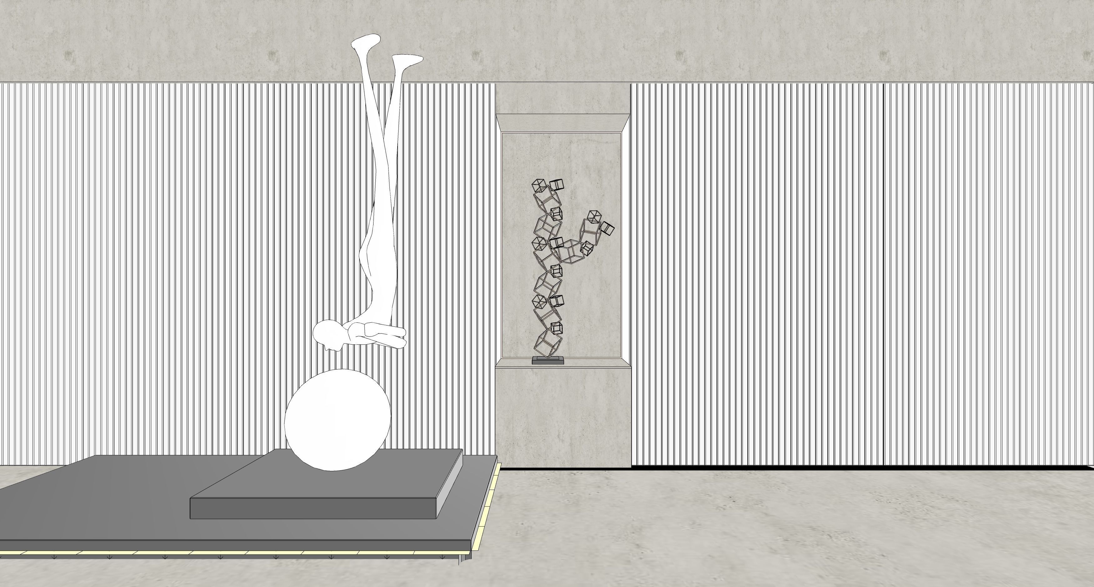 modern  abstract  figure  sculpture    3D model_1