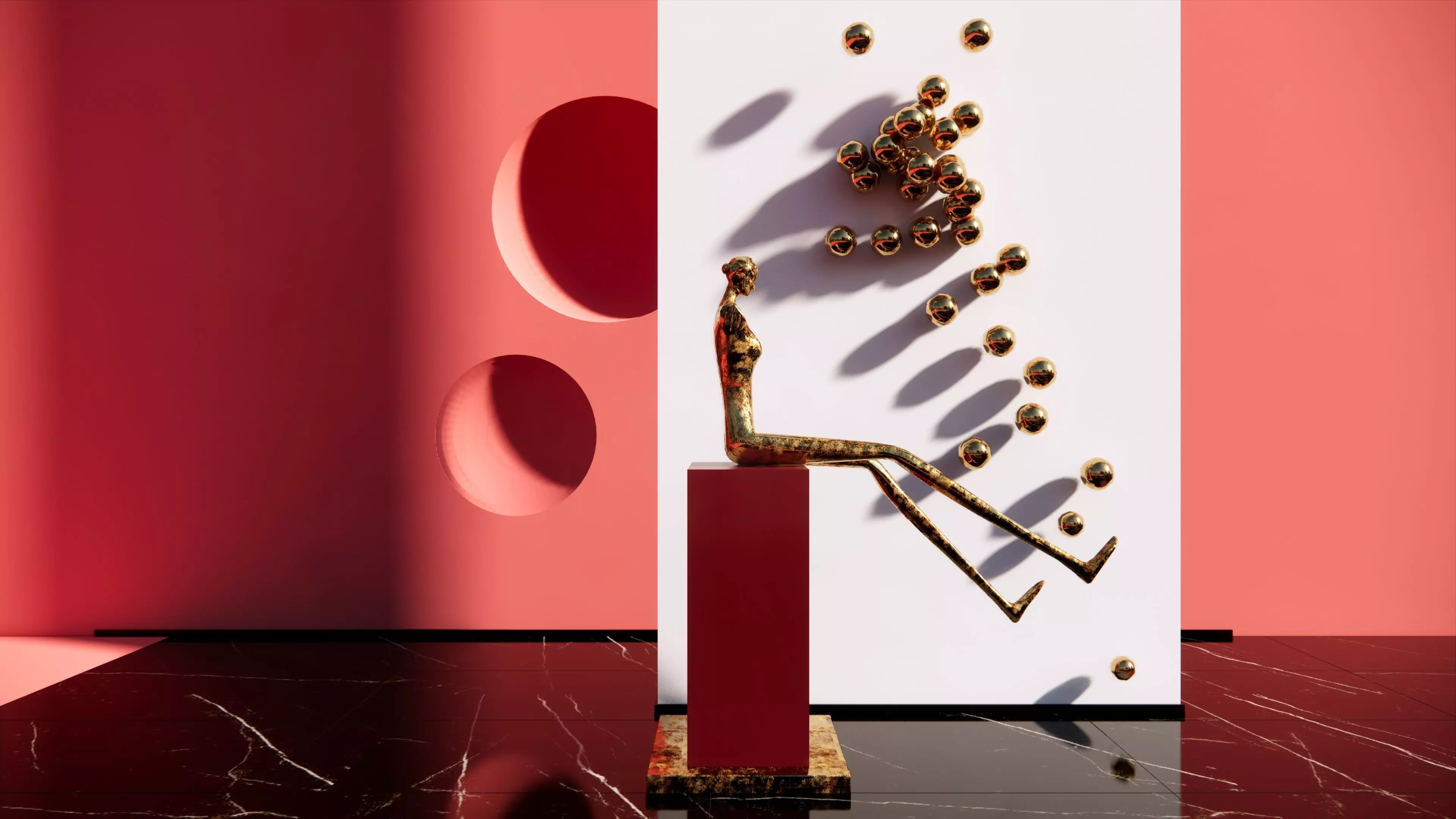 modern  figure  sculpture    3D model_0