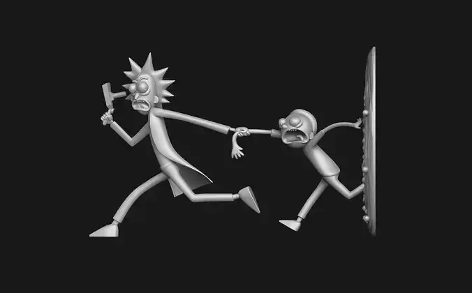 Rick and Morty portal 3D print model
