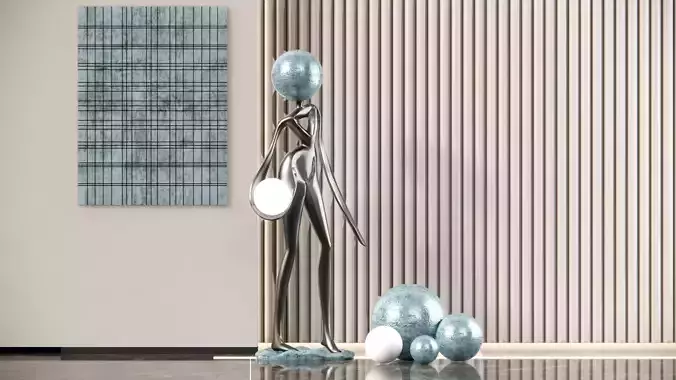 Modern  figure  sculpture lamp   