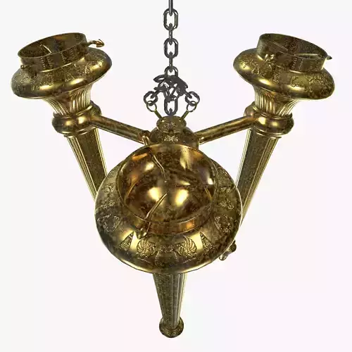 Medieval chandelier 3D model