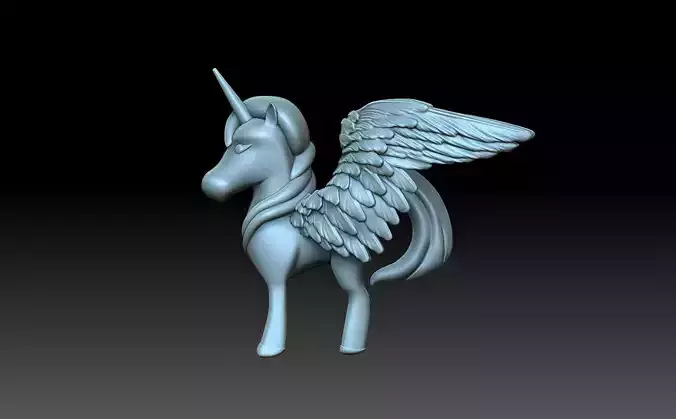 Unicorn with wings