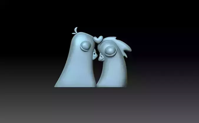 Doves in love