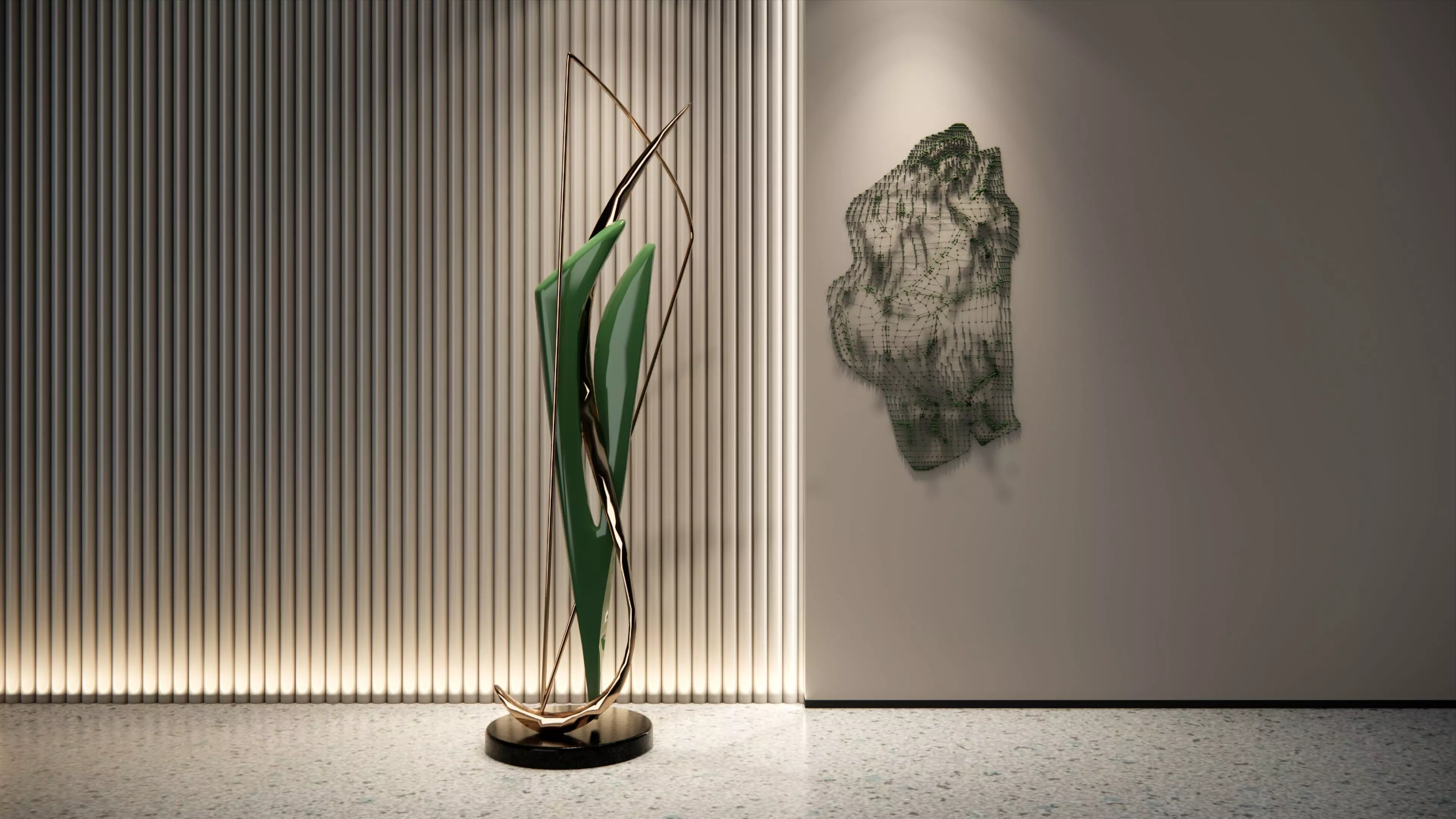 Modern  sculpture  ornaments    3D model_0