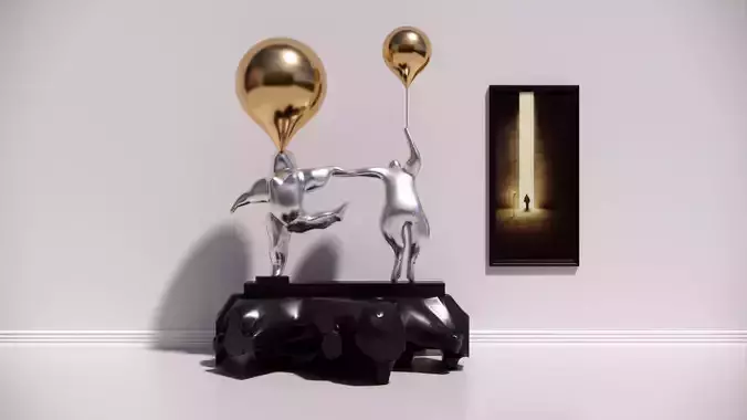 modern abstract figure sculpture