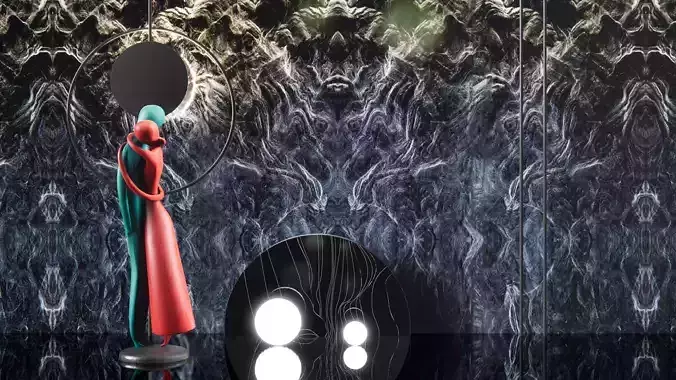 modern creative figure sculpture