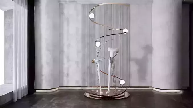 modern figure abstract sculpture