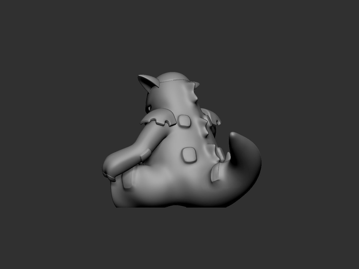 pokemon kangaskhan mothers day 3D print model_13