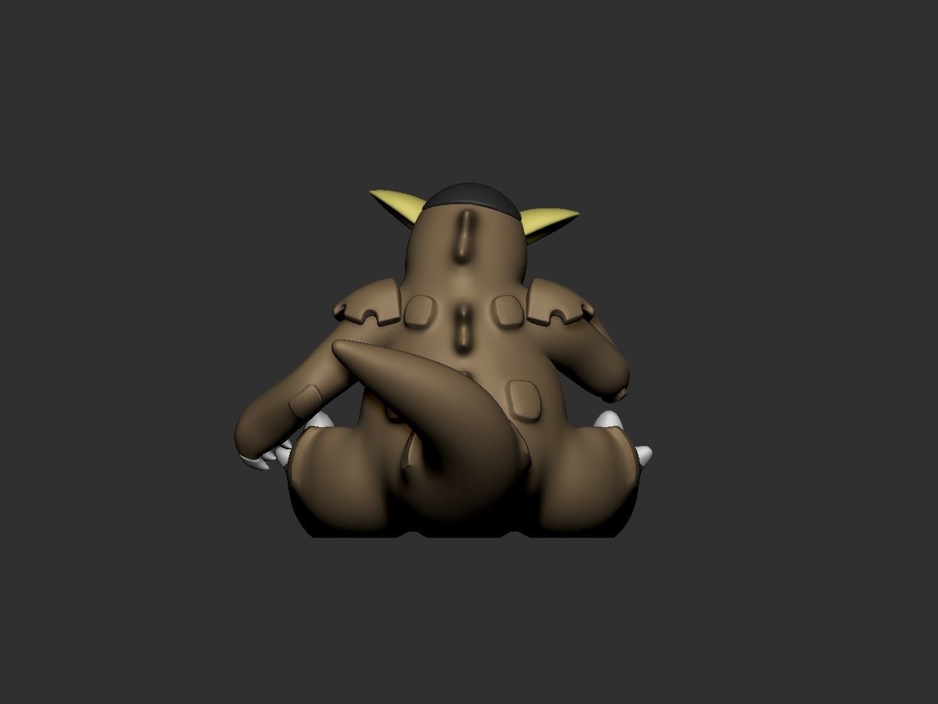 pokemon kangaskhan mothers day 3D print model_14