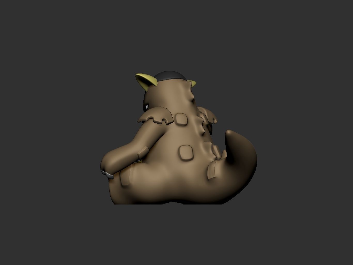 pokemon kangaskhan mothers day 3D print model_12