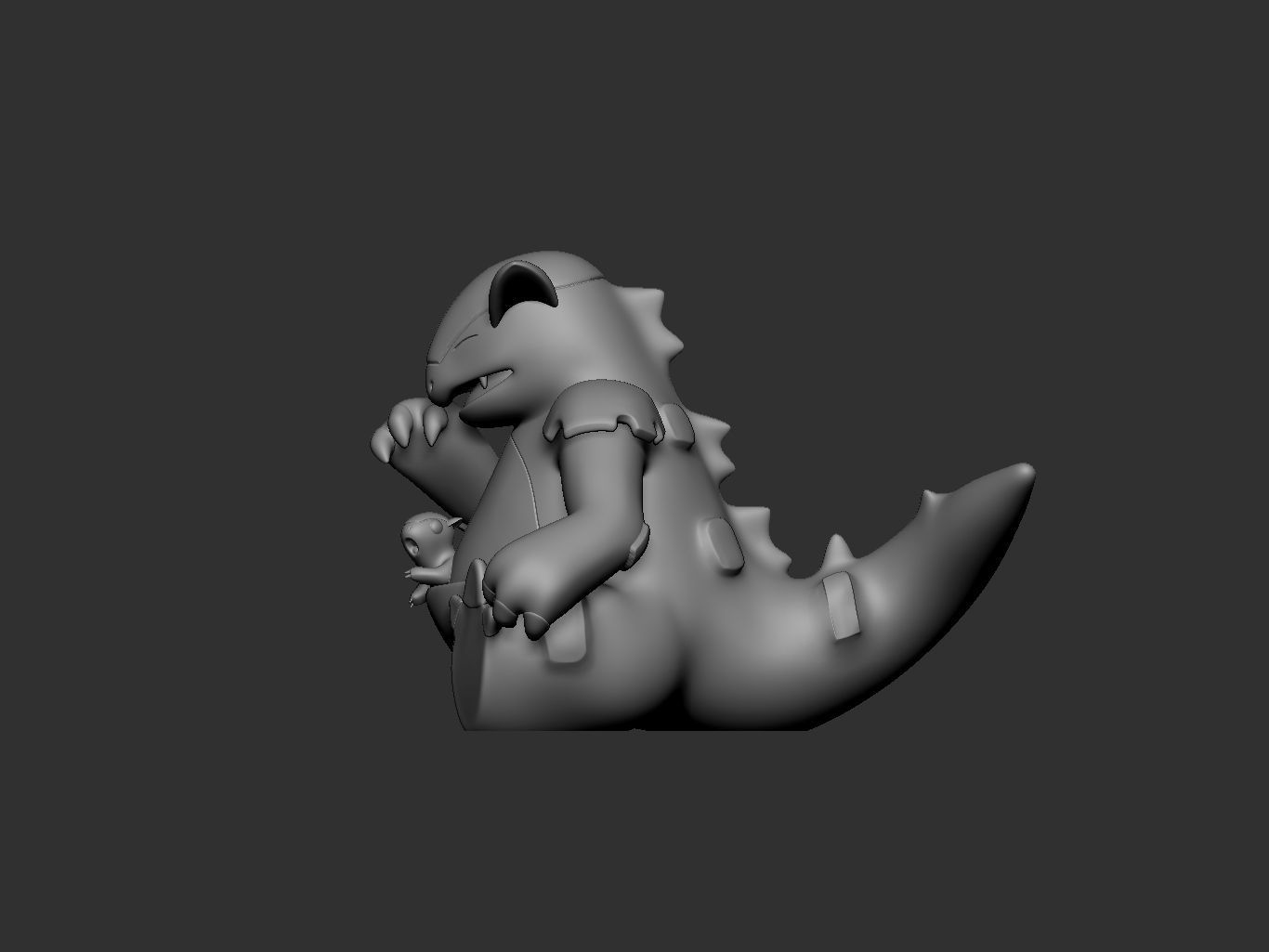 pokemon kangaskhan mothers day 3D print model_11