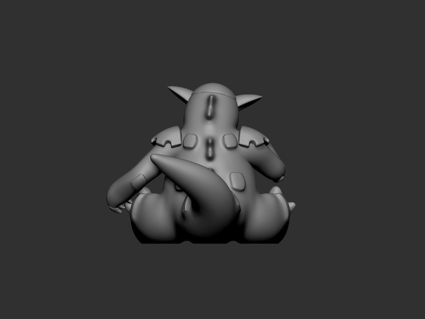 pokemon kangaskhan mothers day 3D print model_15