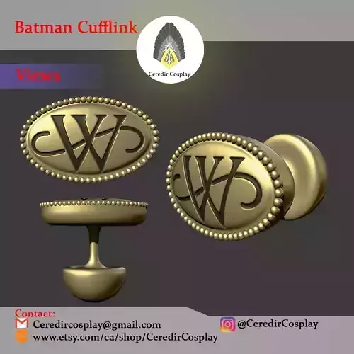Bruce Wayne Cufflinks- The Batman Cufflinks