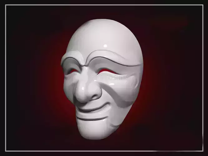 Money Heist Korea Mask Cosplay Costume Halloween 3D print model