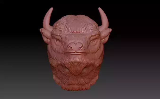 Bison head