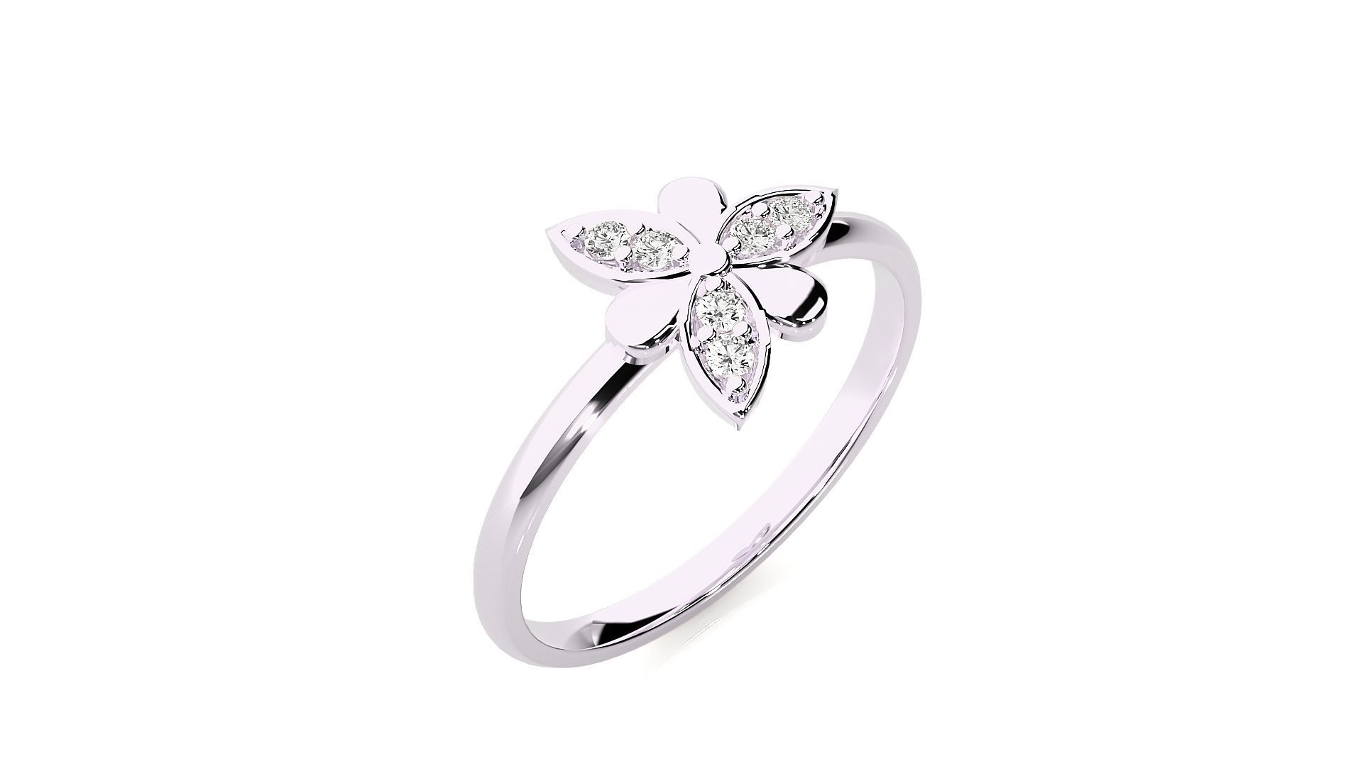 Women ring 3D print model_7