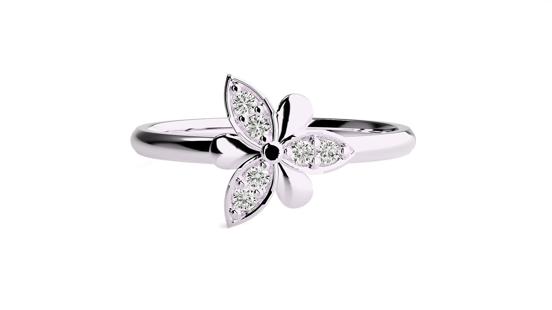 Women ring 3D print model_5