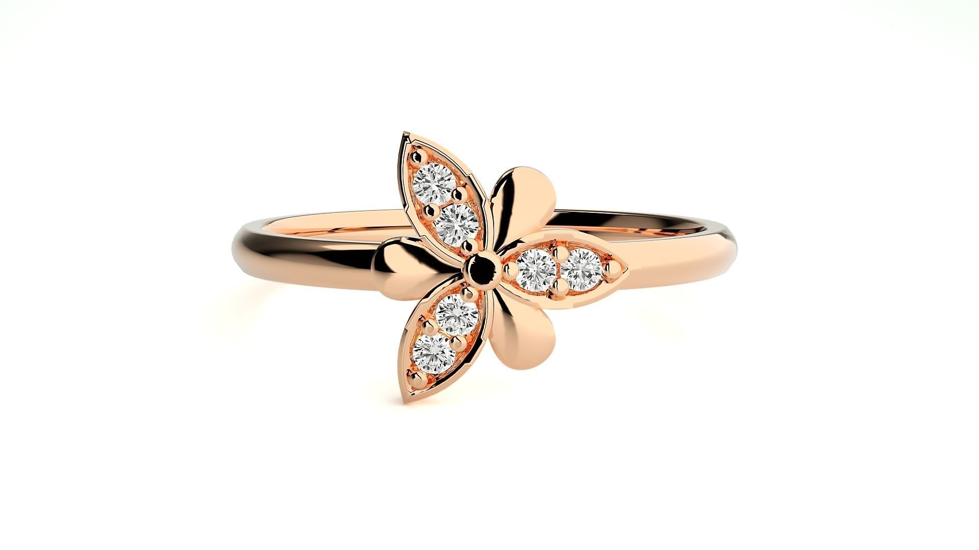 Women ring 3D print model_2
