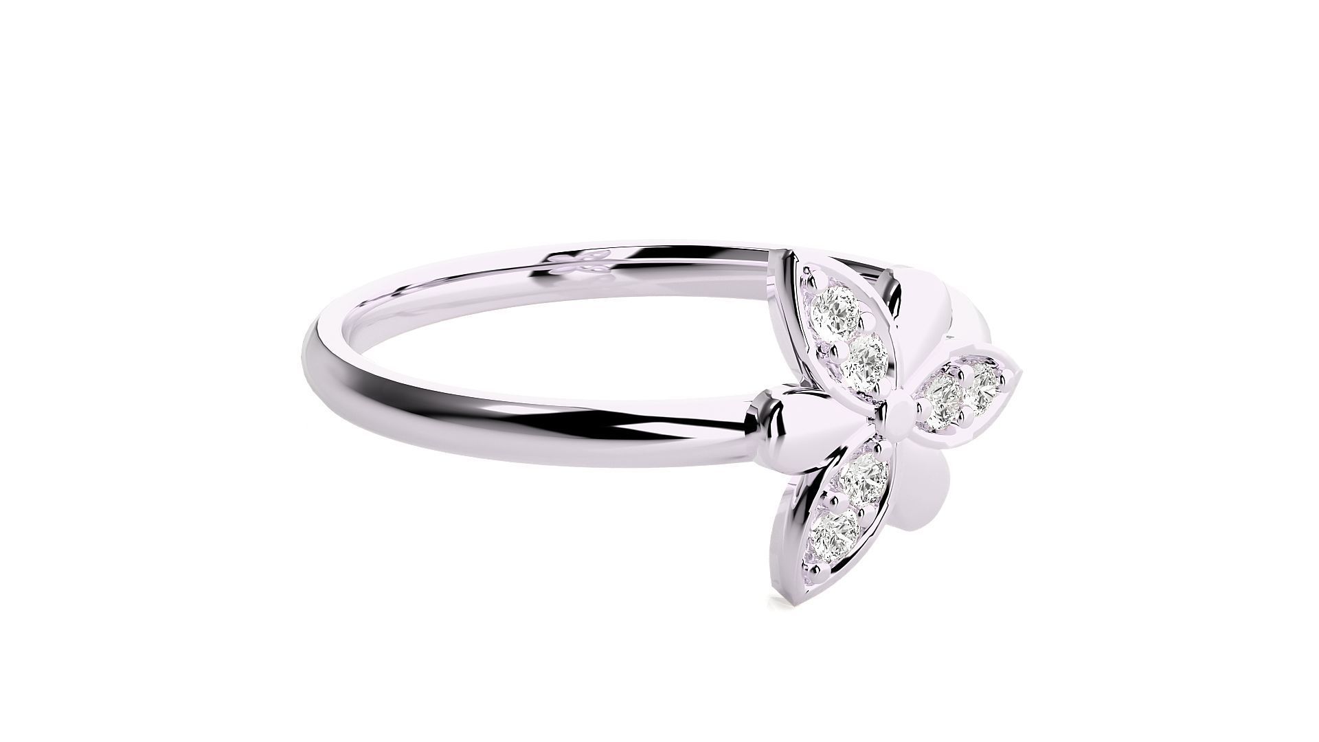 Women ring 3D print model_6