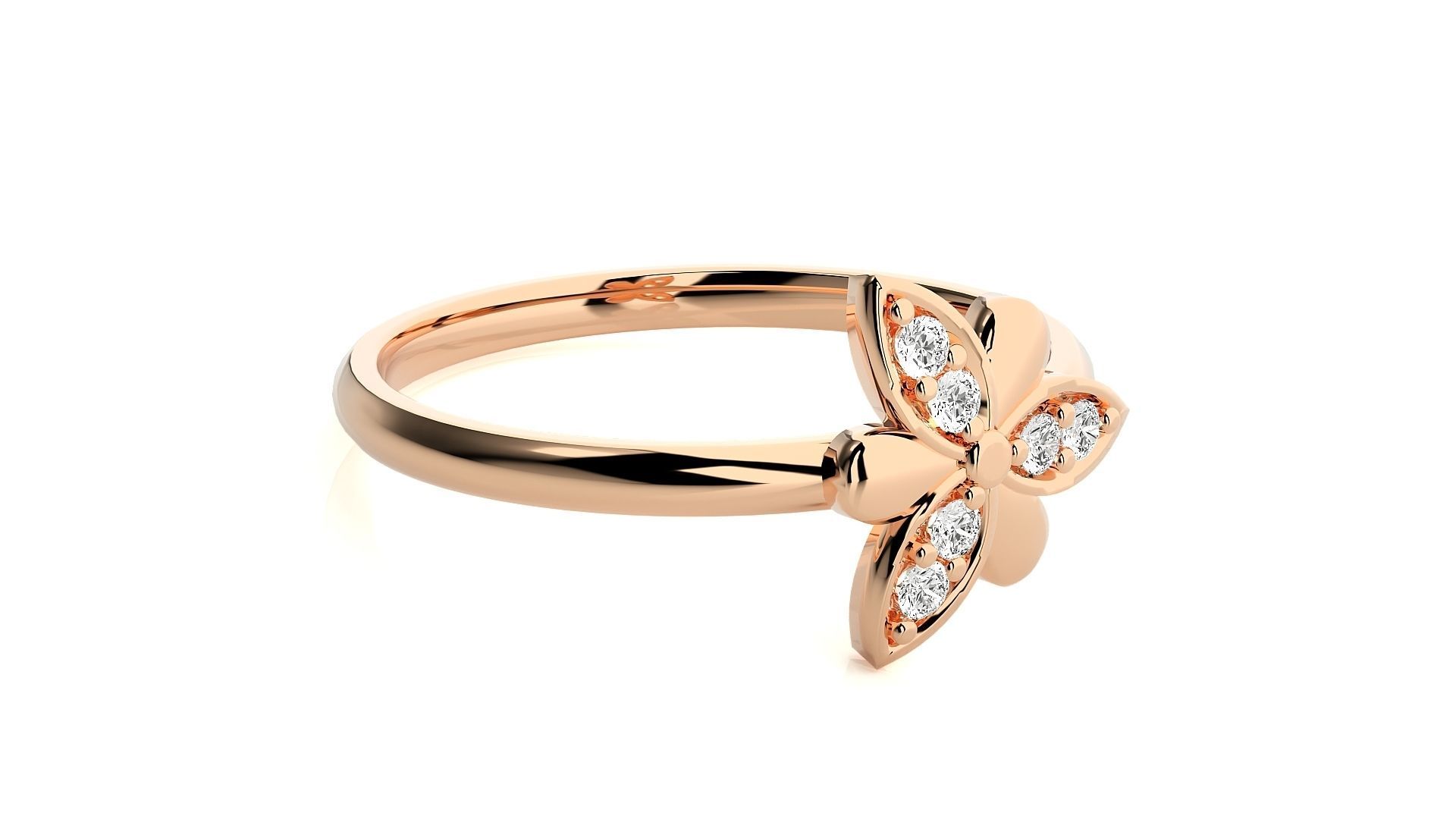 Women ring 3D print model_3