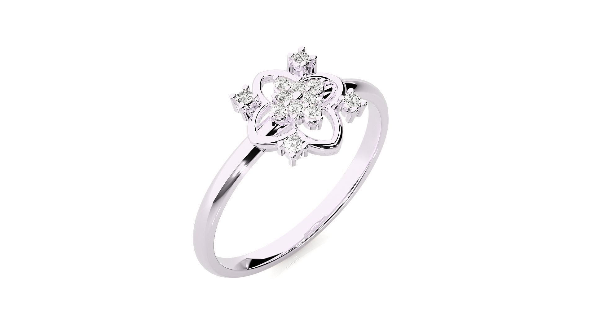 Women ring 3D print model_7