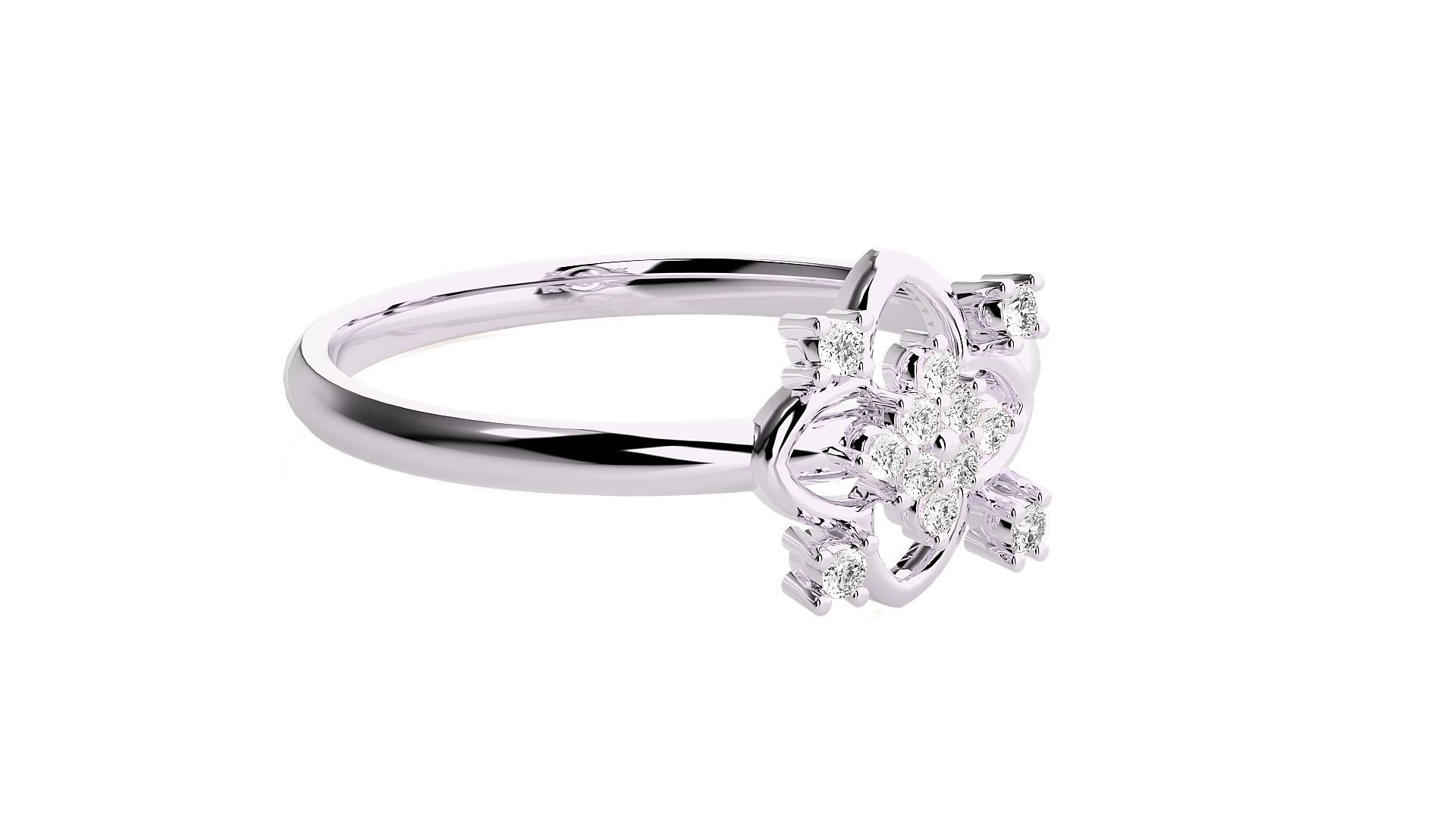 Women ring 3D print model_6