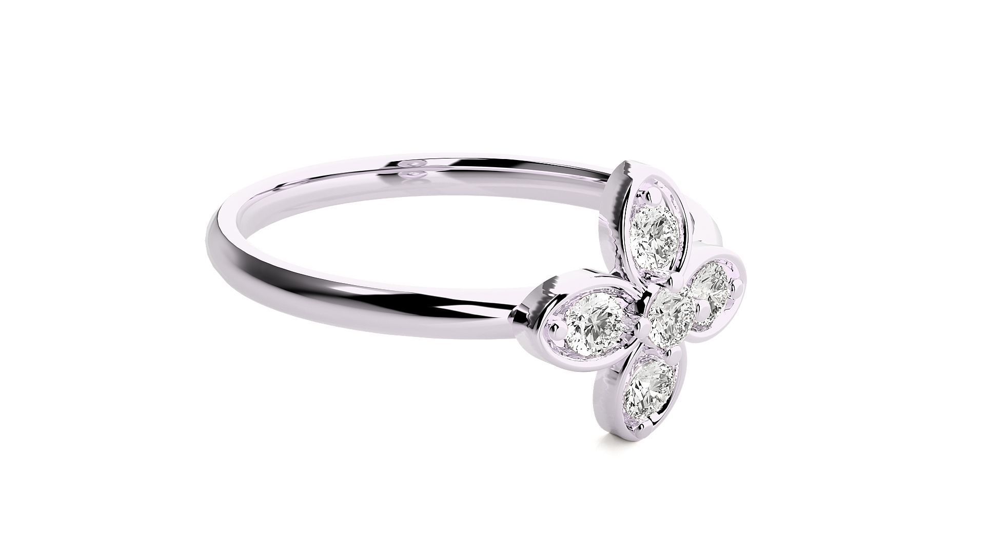 Women ring 3D print model_6