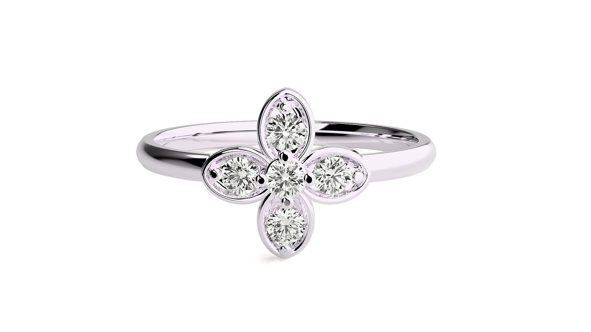 Women ring 3D print model_5