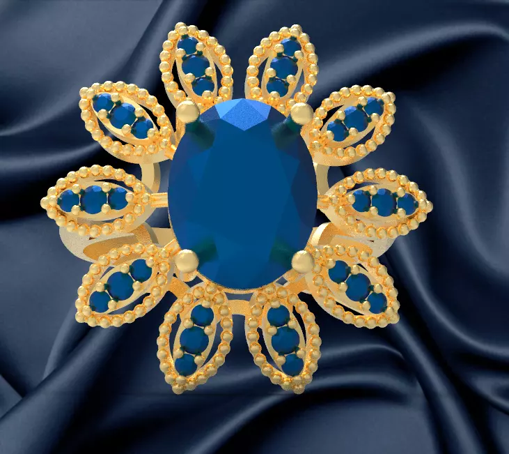 ring 18 k Free 3D print model_0