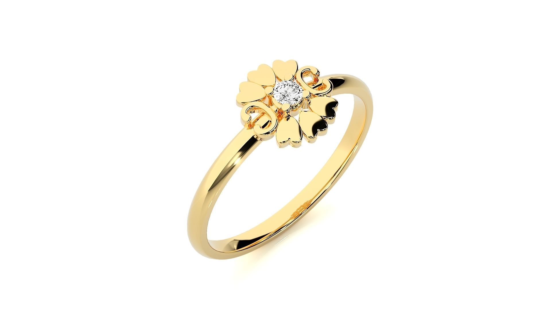Women ring 3D print model_9