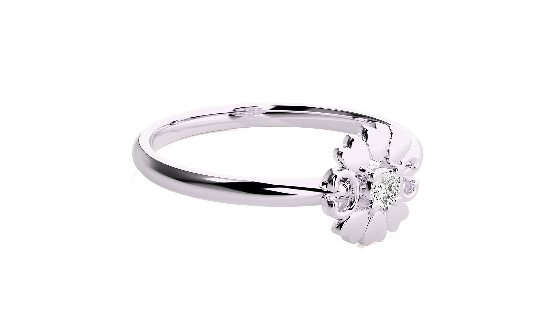 Women ring 3D print model_6