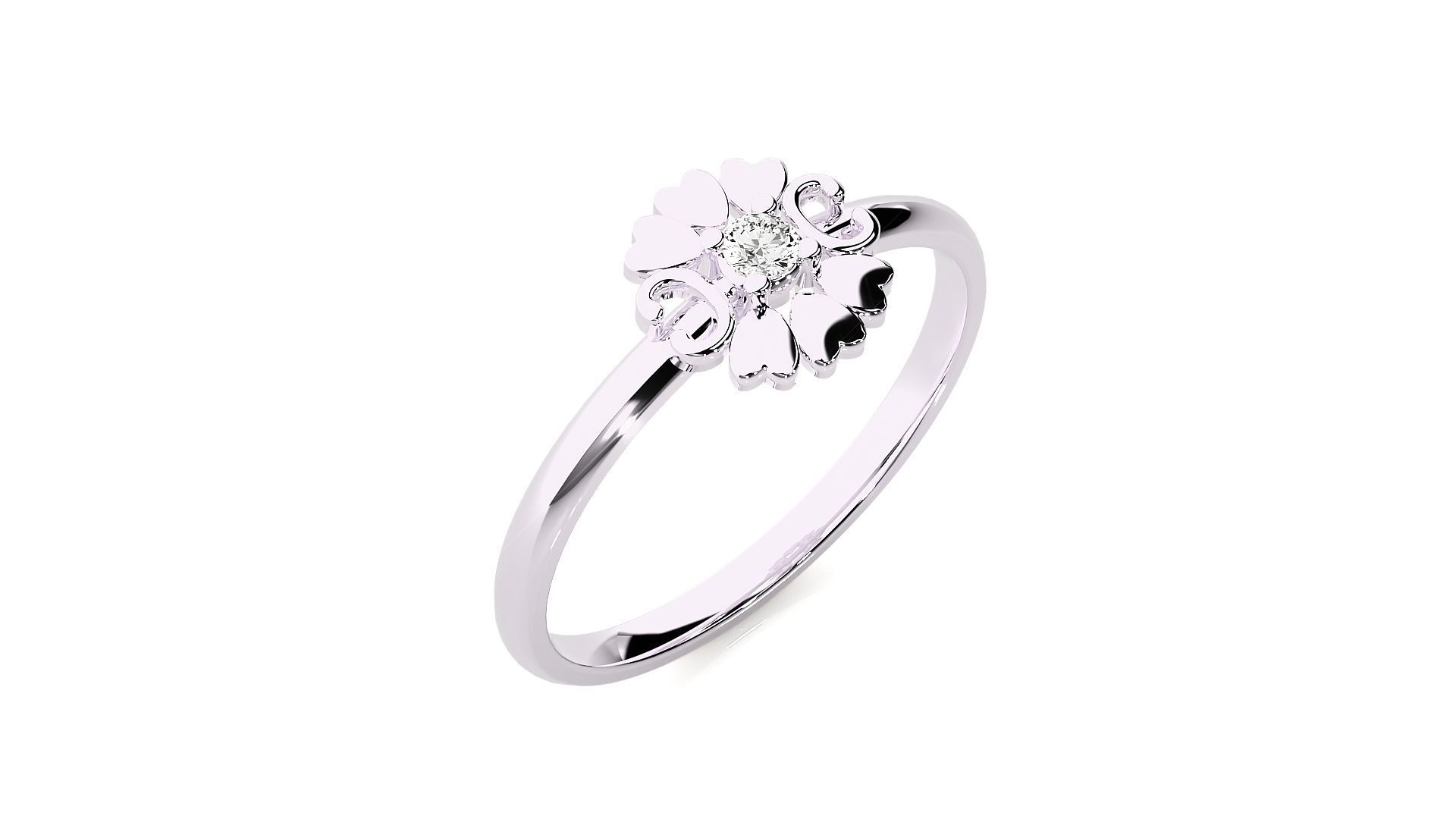 Women ring 3D print model_7