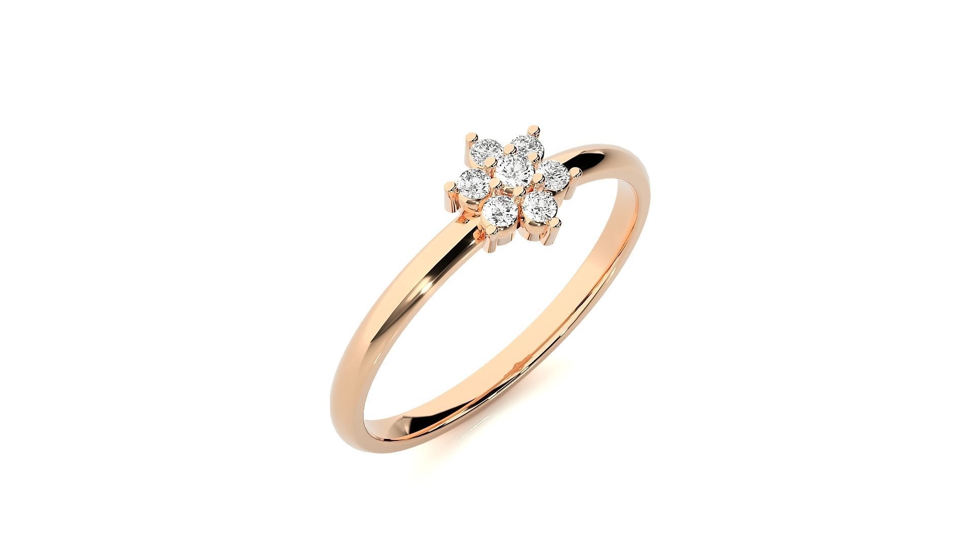 Women ring 3D print model_4