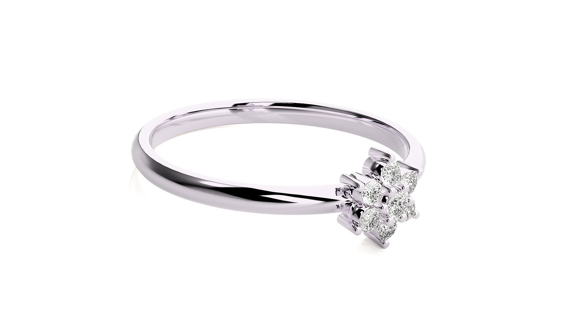 Women ring 3D print model_6