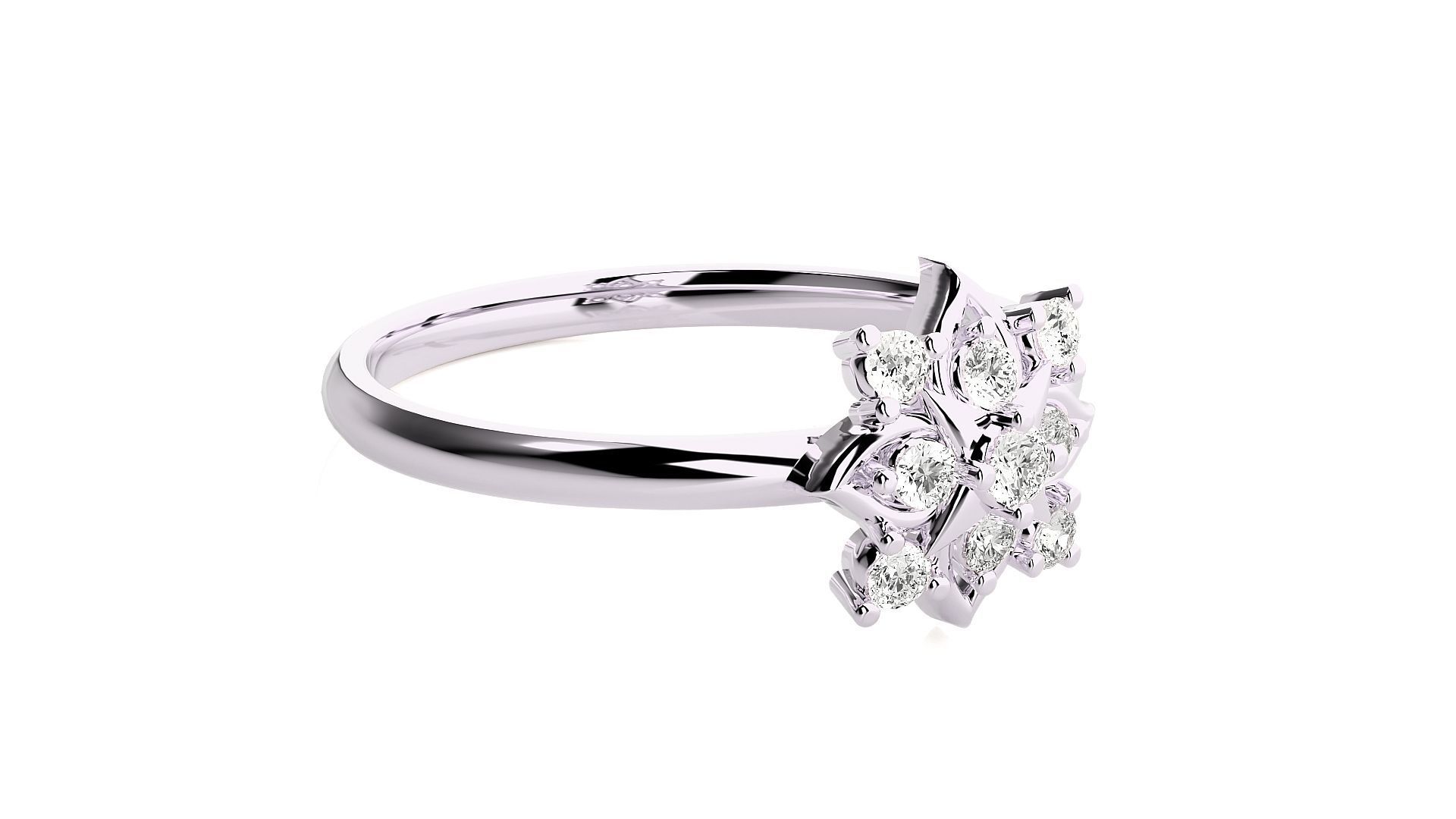 Women ring 3D print model_6