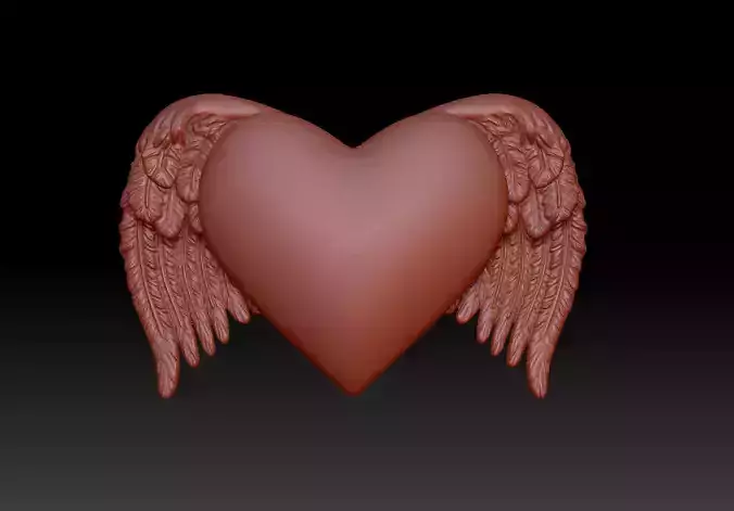 Heart with wings